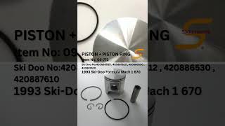 Piston Kit 09773 Ski Doo No 420886535  420887612  420886530  420887610 [upl. by Nikolaus]