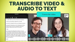 How to Automatically Transcribe Video amp Audio into Text Online [upl. by Deutsch426]