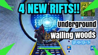 NEWUNDERGROUND RIFTS IN WAILING WOODS BUNKER  Fortnite [upl. by Alano919]