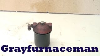 Servicing the oil furnace part 1 the oil filter replacement [upl. by Alejo]