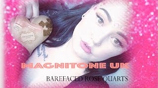 Magnitone Barefaced facial cleanser in rose quartz [upl. by Hayouqes]