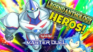 HERO Deck Ft Rainbow Neos Legend Anthology Master Duel [upl. by Nnylacissej]