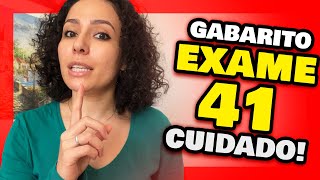 Gabarito OAB 41 1ª Fase do Exame 41 OAB TUDO O QUE VOCÊ PRECISA SABE E FAZER [upl. by Leila]