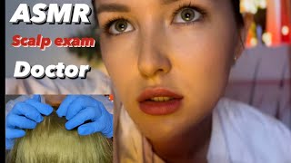 АСМР Настоящий ВрачТрихолог осмотр волос ASMR Doctor Scalp check [upl. by Schuler]