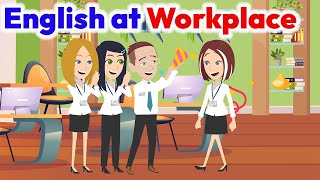 English Conversation At the Office  Speaking English at Workplace [upl. by Hayalat729]