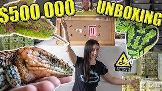 UNBOXING 500000 OF RARE REPTILES [upl. by Nailimixam338]