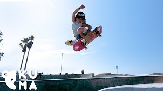 Awesome Kids  9 Year Old Pro Skateboarder Destroys the Venice Skatepark 🤯 [upl. by Walker]