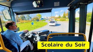 Conduite Irisbus Récréo II Boîte Auto Sur Scolaire Plabennec Ligne 2214 [upl. by Nicolau664]