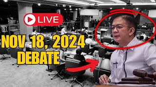 🔴 LIVE Senate Session sa Senado 🔍  November 18 2024  MON🏛️📢 [upl. by Htebazie]