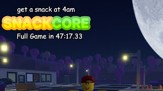 get a snack at 4am SNACKCORE  Full Game in 471733 PB [upl. by Ahsilif]