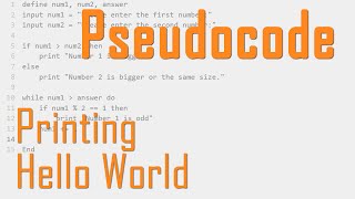 How to Write a Simple Sequence in Pseudocode [upl. by Krystal317]