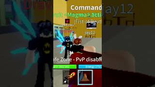 I eat magma fruit in blox fruit subscribe roblox newyoutuber [upl. by Eatnohs718]