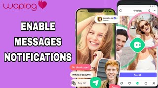 How To Enable Messages Notifications On Waplog App [upl. by Kcirdle683]