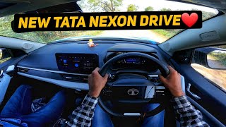 New Tata Nexon Facelift 2024 Drive Review  Nexon Creative Plus Petrol Manual Drive🚀 [upl. by Kotta936]