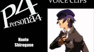 Persona 4 Naoto Shirogane Voice Clips [upl. by Osterhus]