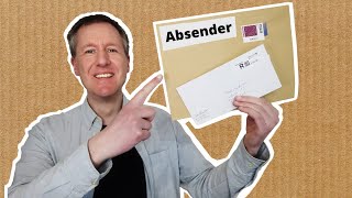 Absender auf Briefumschlag Niemals unten in die Ecke schreiben [upl. by Kathie]