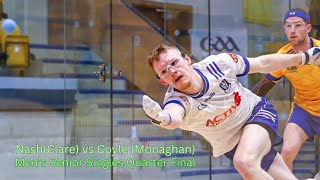 Mens Senior 40x20 Singles QF 2024  Diarmuid Nash Clare vs Gavin Coyle Monaghan [upl. by Iadam197]