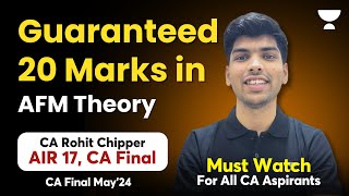 CA Final I AFM Theory Marathon 20 marks  Ratification with Memory Technique [upl. by Caffrey]