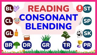 Reading of Consonant Blending Words Practice Reading At Home  Phonics  Reading amp Vocabulary [upl. by Sidman]