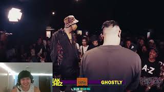 Fliptop  Freak Sanchez Tipsy D vs Ghostly Goriong Talas battle review video reaction [upl. by Merline]