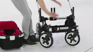 Compact fold  Bugaboo Donkey Twin [upl. by Notsle]