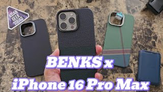 Benks Slim Aramid MagSafe Armor Pro and Armor Air Case Review for the iPhone 16 Pro Max [upl. by Clemens450]