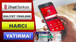 ZİRAAT BANKASI EHLİYET YENİLEME HARCI YATIRMA 2022  Ehliyet Harç Ödeme [upl. by Adnalro]