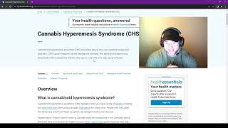 SEMPHIS experience Cannabinoid Hyperemesis Syndrome CHS [upl. by Nowahs625]