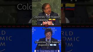 Countries That Support Colombia Vs Argentina shorts trendingshorts [upl. by Kenyon617]