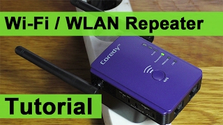 WiFi  WLAN Repeater einrichten Tutorial  Coredy E300 DEUTSCH [upl. by Dearman993]