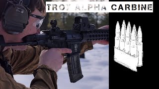 Review Troy Alpha Carbine w M7A1 Stock system [upl. by Mcconaghy]