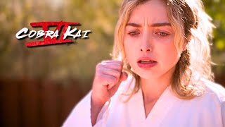 Cobra Kai Season 6 Samantha vs Tory Fight Scene [upl. by Yoho]