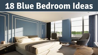 18 Inspirational Blue Bedroom Ideas Pro Designs [upl. by Nylzor]