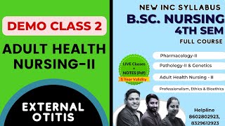 External Otitis Simple explanation in hindi  Medical Surgical NursingII   BSc Nursing 4th Sem [upl. by Katey378]