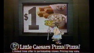 Little Caesars Commercial  1992 [upl. by Tindall821]