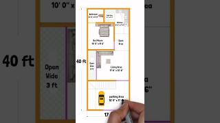 17 x 40 House Plan  17x40 House Design  17x40 Ghar ka Naksha  East Facing House Plan [upl. by Call]