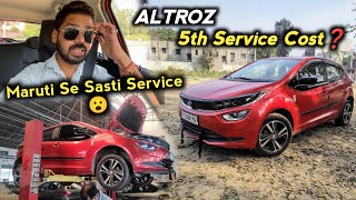 Itni Sasti Service😃 Tata Altroz 5th Service  Altroz 2nd year service Cost [upl. by Jollenta]