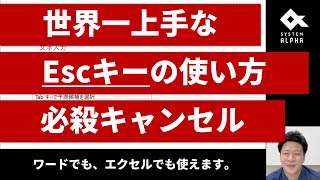 誰も知らない「Escキー」の使い方 [upl. by Severson]