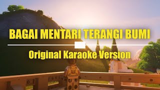 Karaoke 🎙️ Bagai Mentari Terangi Bumi 🎙️ Wahyu Purnawan [upl. by Denna]