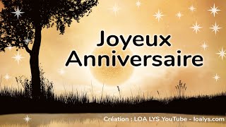 Joyeux Anniversaire  jolie carte pour une personne géniale [upl. by Schiff]