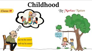 childhood class 11 in hindi animated video  class 11 poem childhood explanation [upl. by Tallou]