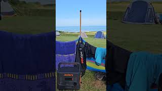 still loving the Jackery 2000 Pro at Croyde Bay campervan camping jackery [upl. by Haden]