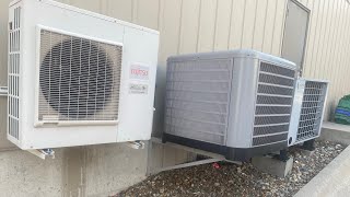 2010 Fujitsu Halcyon Inverter 2022 Thermal Zone and GeoComfort air conditioners running [upl. by Kinzer]