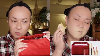 フィリピン料理を頬張って🇵🇭エスティローダーのクリスマスコフレ🎄を使ってメイクしてたら💄カメラがヘソ曲げて📷続きはインスタLIVEでといういつもの流れ😮‍💨 [upl. by Lambard]