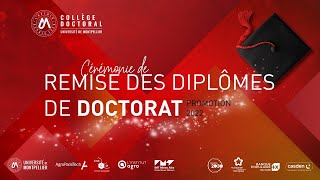 Cérémonie de remise des diplômes de doctorat  promotion 2022 du Collège doctoral de lUM [upl. by Elsilrac692]