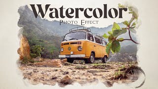 Watercolor Painting Effect in Photoshop  StepbyStep Tutorial [upl. by Wennerholn]