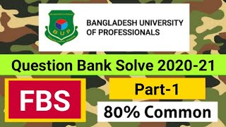 BUP Question Bank Solve  BUP Admssion Test 202122  Tips amp Tricks [upl. by Suired]