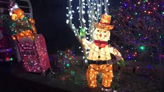 Yard Family Christmas Lights 2019  Absecon NJ [upl. by Ahsenal562]