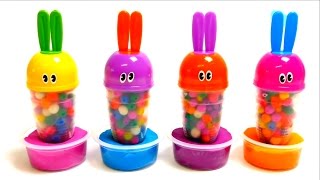 PlayDoh Dippin Dots Surprise Toys ♥ 🐰 Barbie Goofy Bunny amp C3PO [upl. by Kinna348]