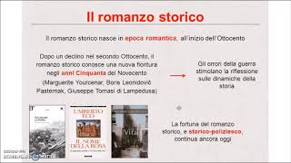 Il romanzo storico [upl. by Nnaeus432]